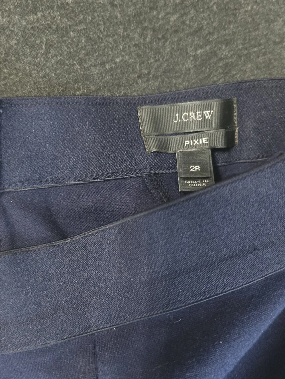 Women's J CREW Pixie Pants Slim Ankle Black size 4R ,Navy Size 2R ,Grey size 2R